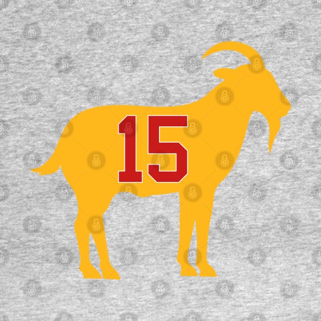 Kansas City Chiefs - Patrick Mahomes GOAT 15 by TextTees